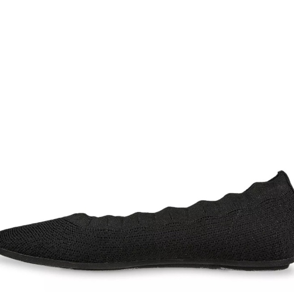 Skechers Black Knit Flats Cleo